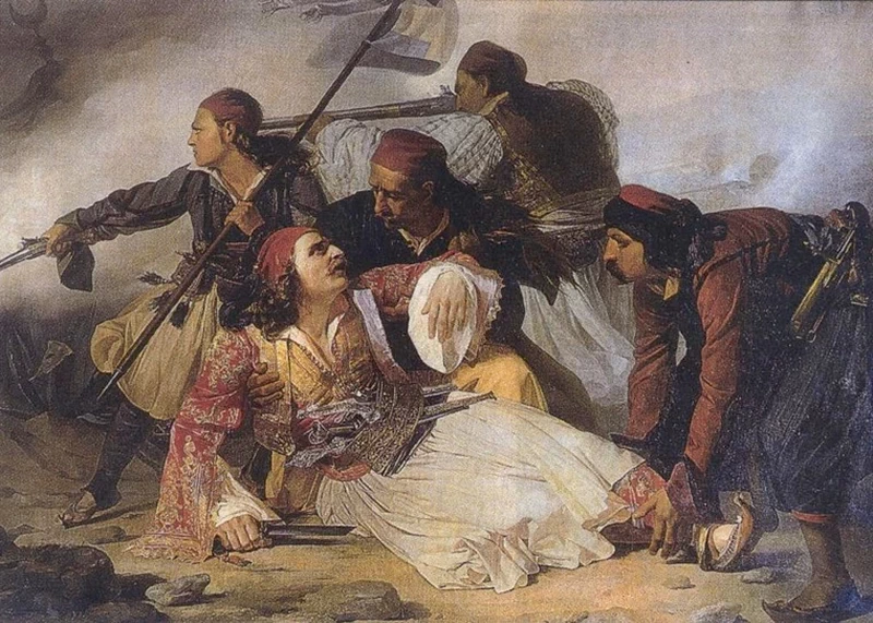La morte di Marco Botzaris - Civico Museo Sartorio, Trieste